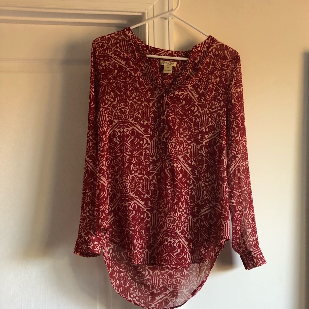 Long sleeve sheet tunic
